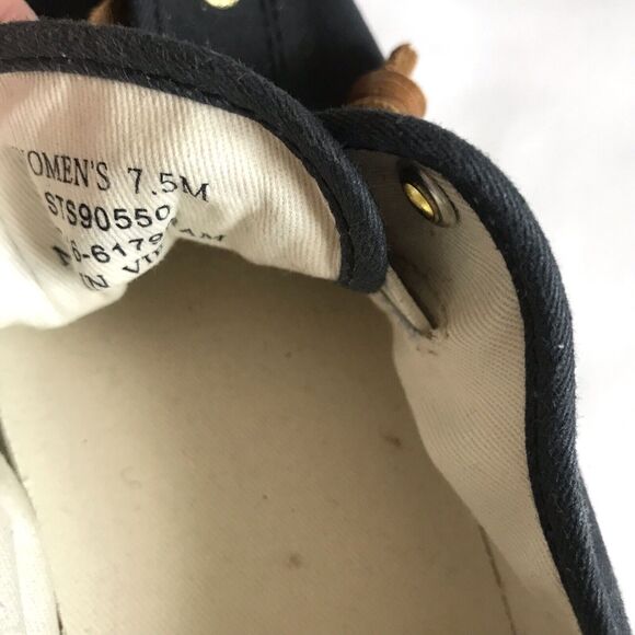 Sperry Top Sider Seacoast Women Boat Shoes Sneakers Navy White Size 7.5 STS90550 - Picture 7 of 8